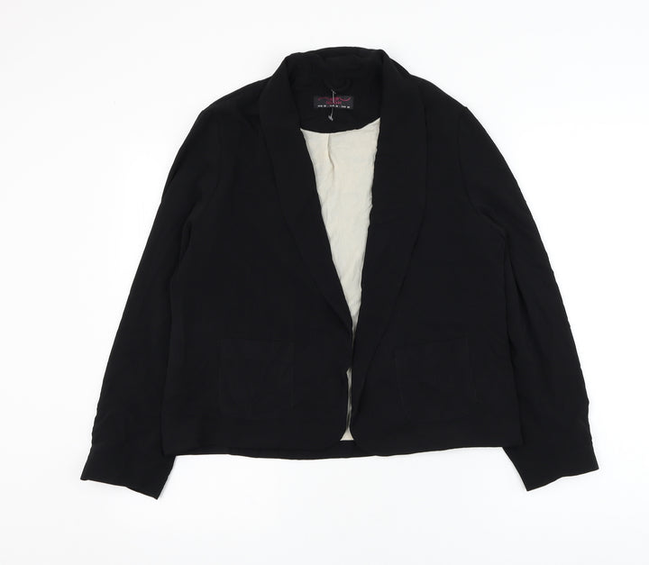 New Look Womens Black Jacket Blazer Size 14