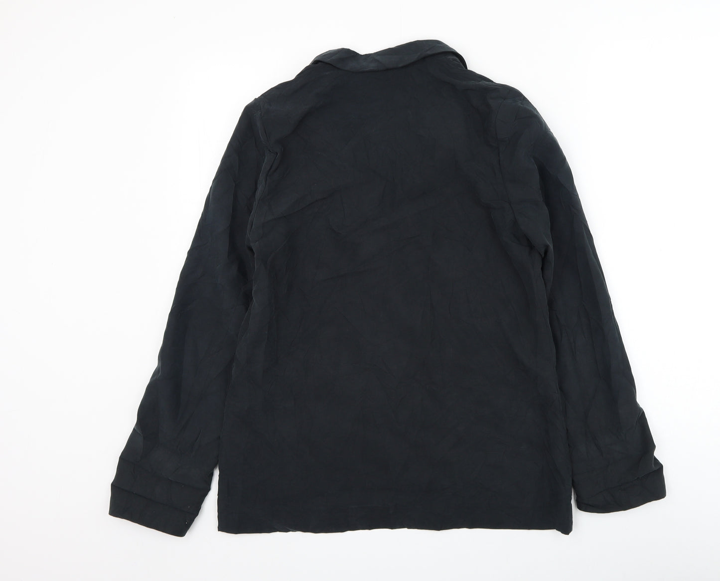 H&M Womens Grey Jacket Blazer Size 10 Button
