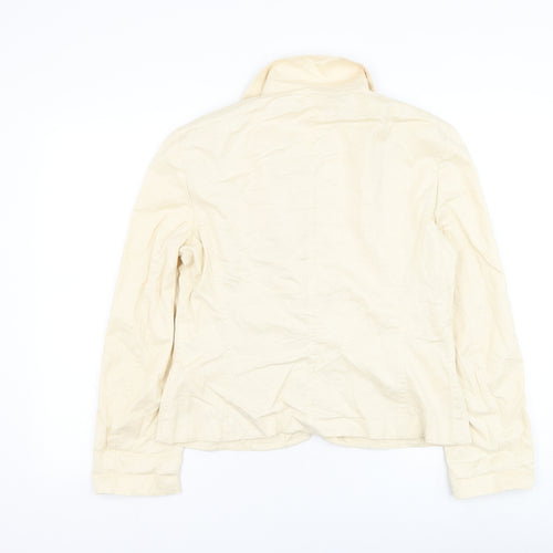 Laure! Womens Yellow Jacket Blazer Size 10 Button