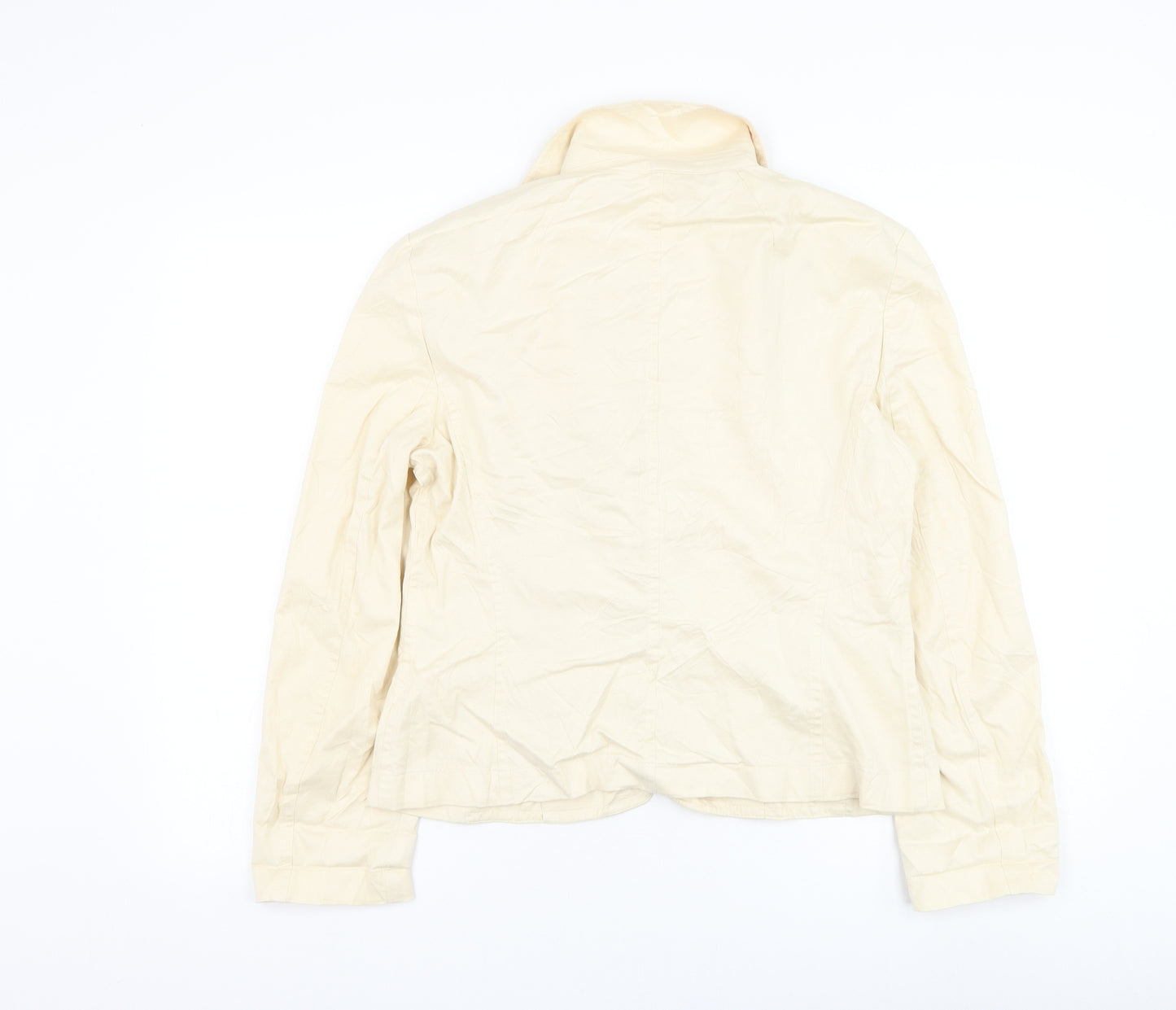 Laure! Womens Yellow Jacket Blazer Size 10 Button