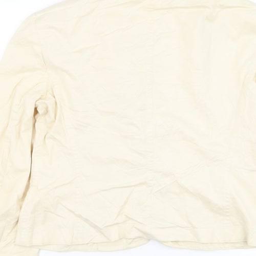 Laure! Womens Yellow Jacket Blazer Size 10 Button