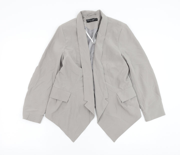 Dorothy Perkins Womens Grey Jacket Blazer Size 10