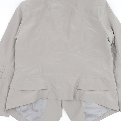 Dorothy Perkins Womens Grey Jacket Blazer Size 10