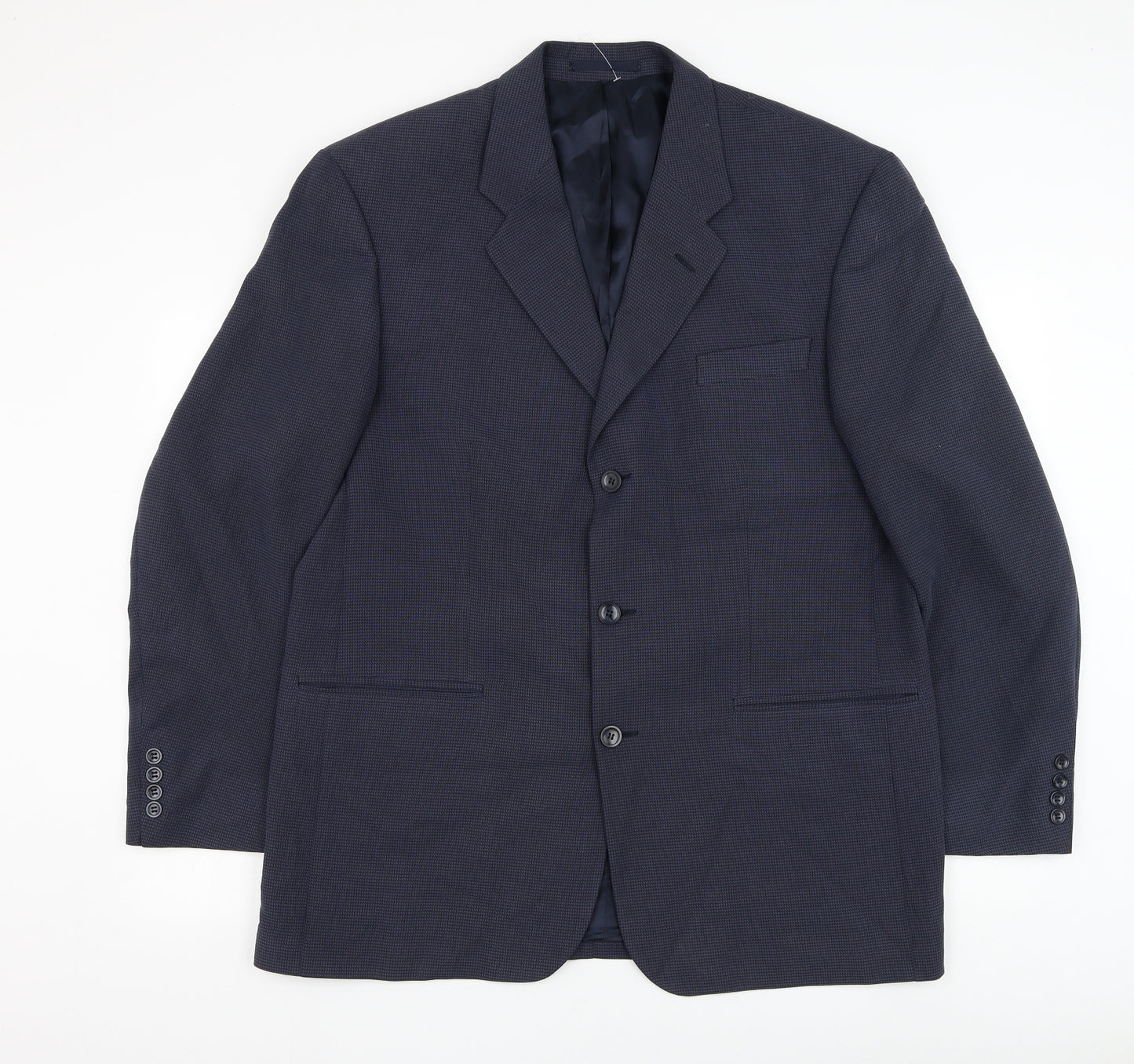 REMUS Mens Blue Polyester Jacket Suit Jacket Size 44