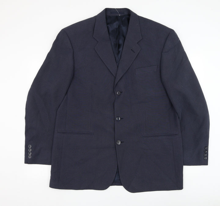 REMUS Mens Blue Polyester Jacket Suit Jacket Size 44