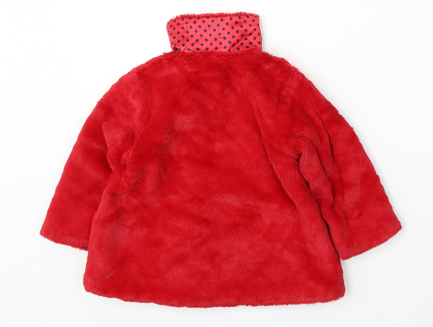 George Girls Red Jacket Coat Size 18-24 Months - disney