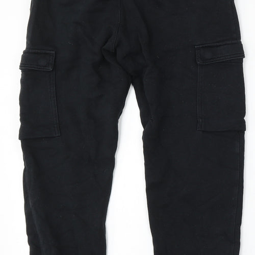 Nike Boys Black Cotton Jogger Trousers Size 11-12 Years Regular