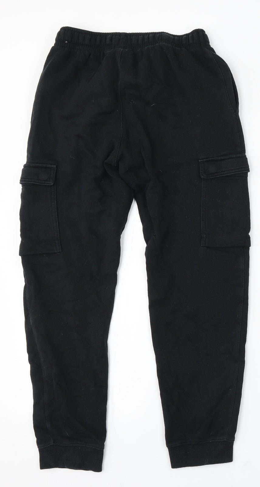 Nike Boys Black Cotton Jogger Trousers Size 11-12 Years Regular