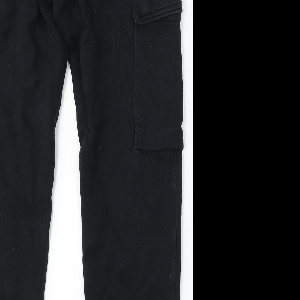 Nike Boys Black Cotton Jogger Trousers Size 11-12 Years Regular