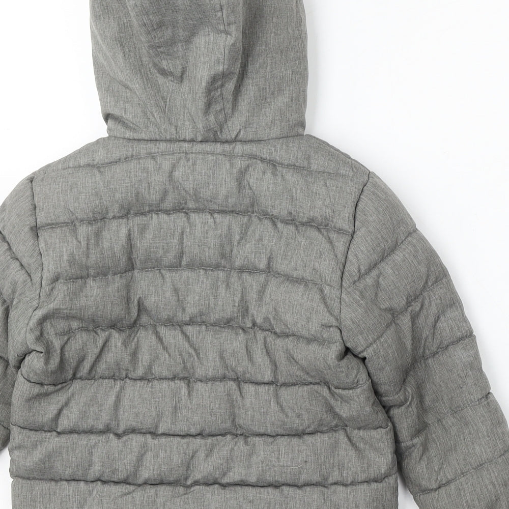 Batman Boys Grey Jacket Coat Size 3-4 Years Zip - batman