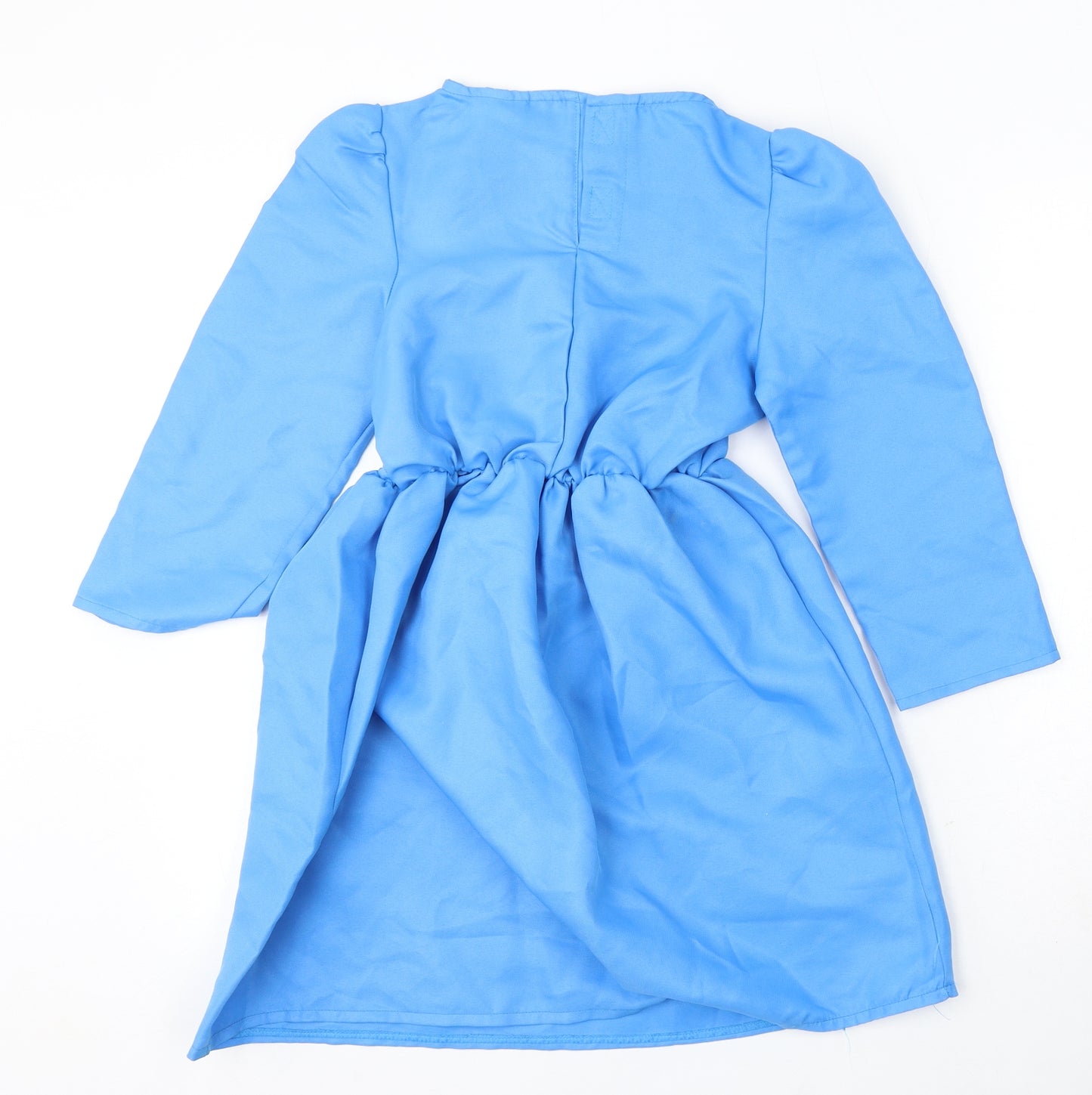 Roald Dahl Girls Blue Polyester Skater Dress Size 7-8 Years Round Neck - Roald Dahl