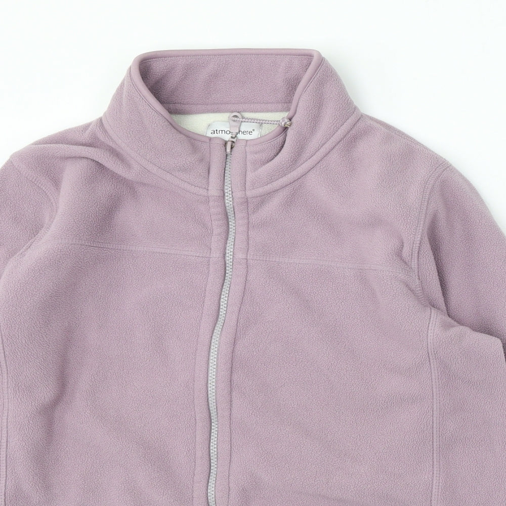 Atmosphere Womens Purple Polyester Full Zip Sweatshirt Size 16 Zip