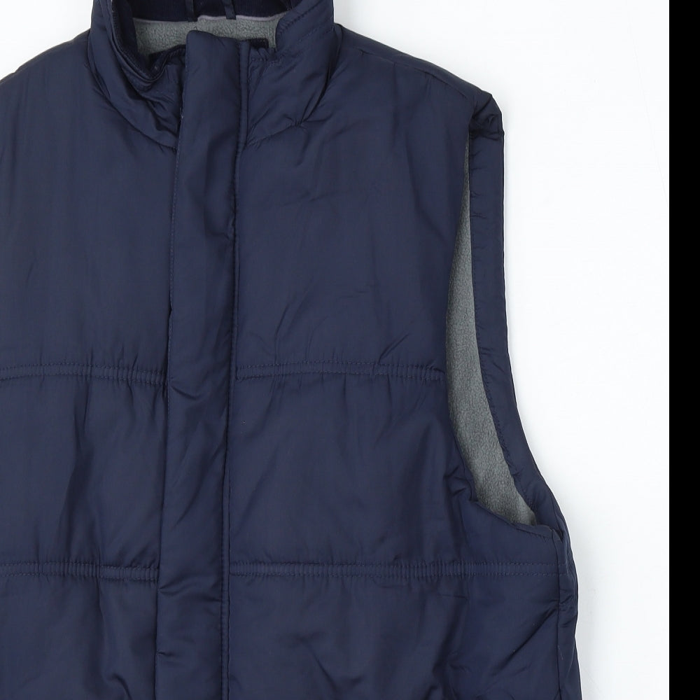 Avenue Womens Blue Gilet Coat Size M