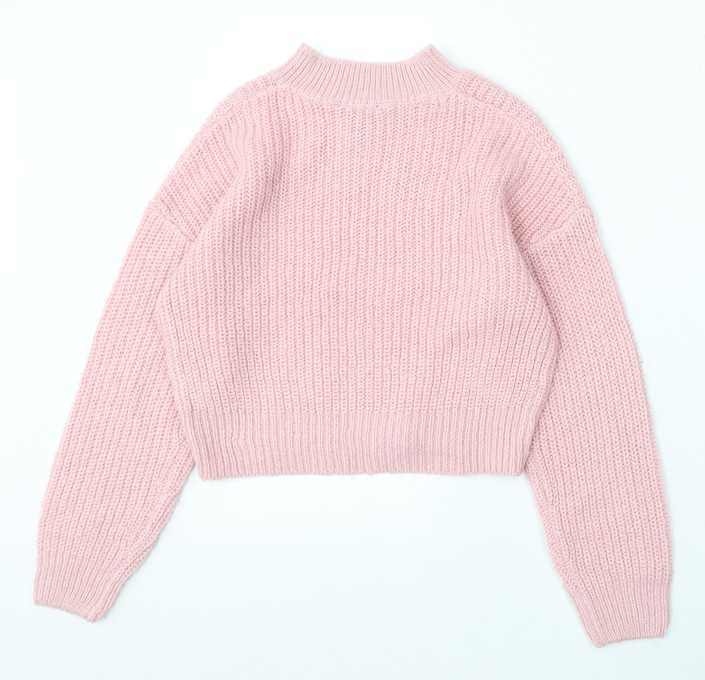 915 Generation Girls Pink Round Neck Acrylic Pullover Jumper Size 12-13 Years