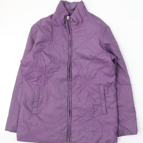 Northmoor Womens Purple Jacket Coat Size 12