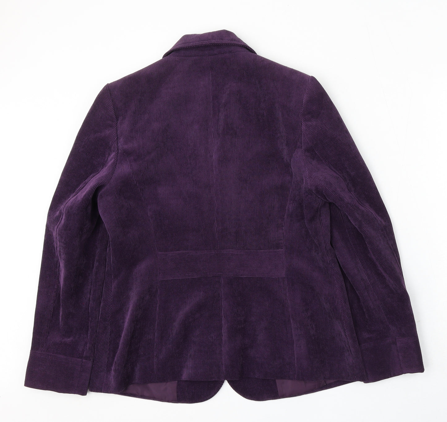 Bonmarché Womens Purple Polyester Jacket Suit Size 12