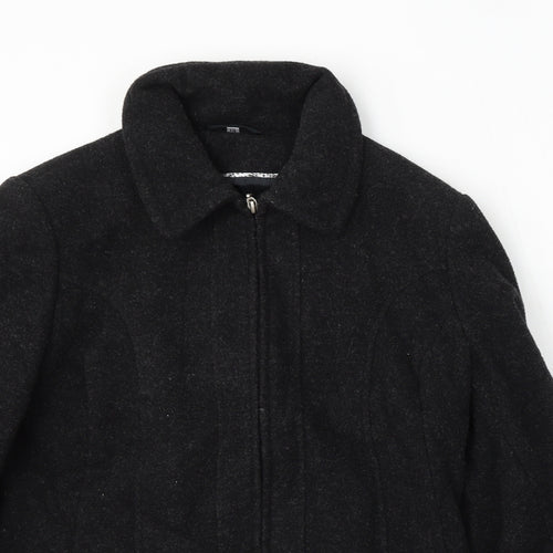 Klass Collection Womens Black Jacket Coat Size 14