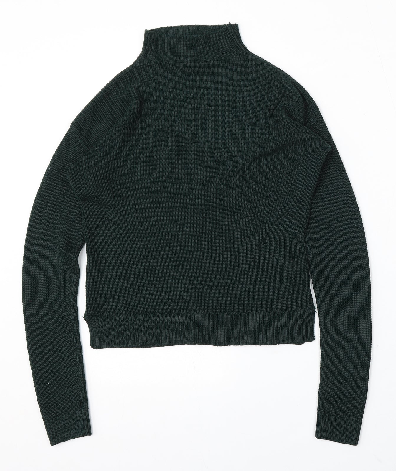 915 Generation Girls Green Round Neck Acrylic Pullover Jumper Size 9 Years