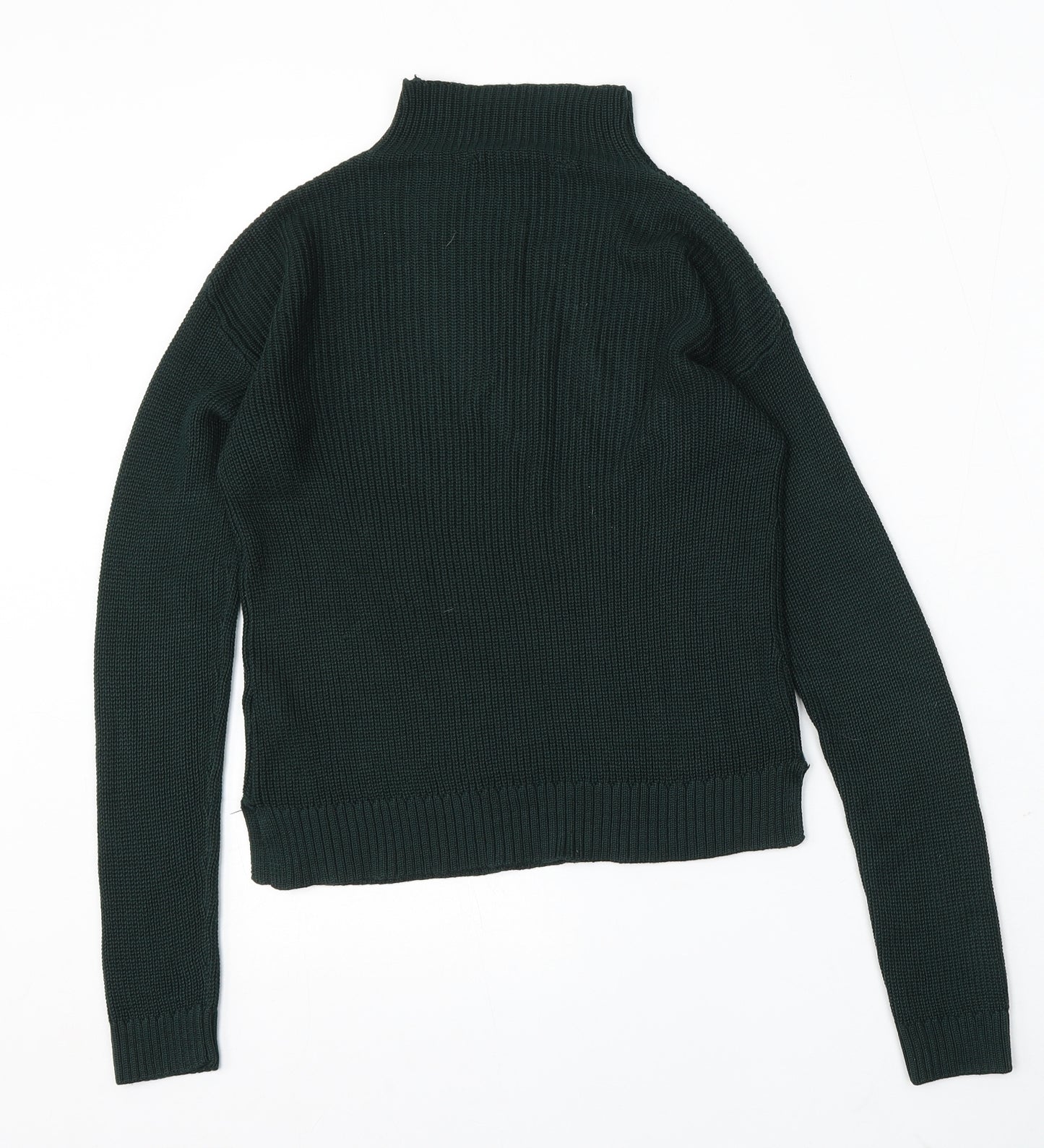 915 Generation Girls Green Round Neck Acrylic Pullover Jumper Size 9 Years