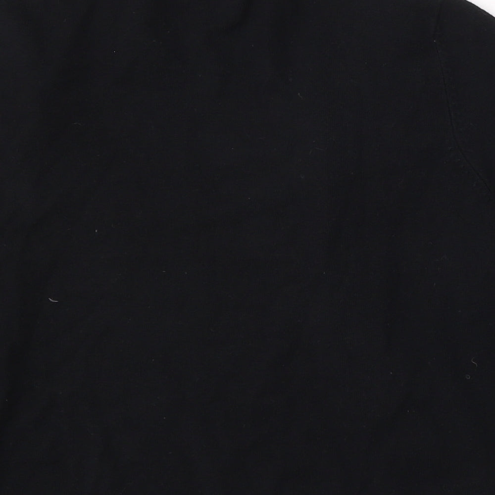 Debenhams Womens Black V-Neck Viscose Cardigan Jumper Size 8