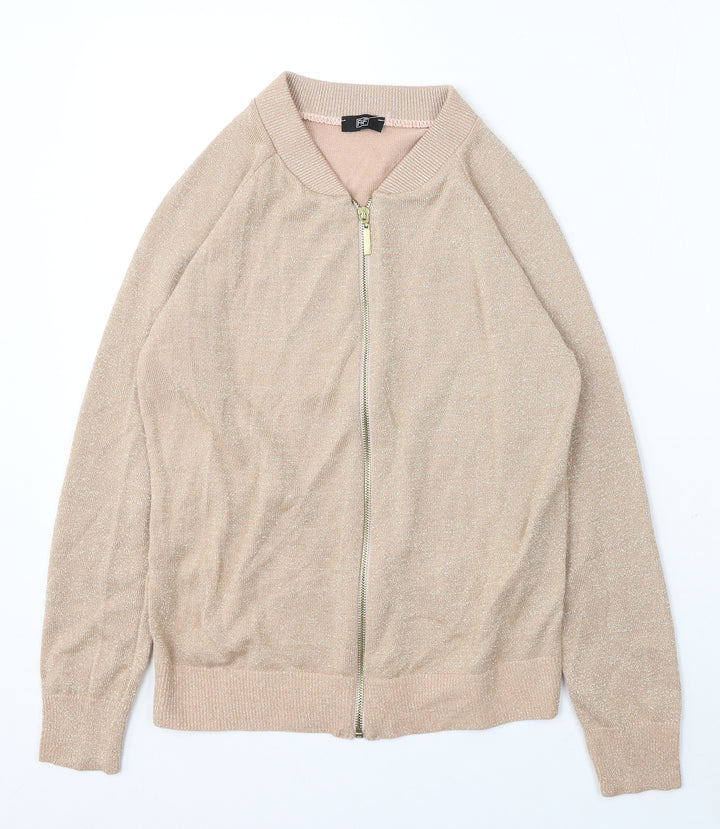 F&F Womens Pink Jacket Size 6 Zip