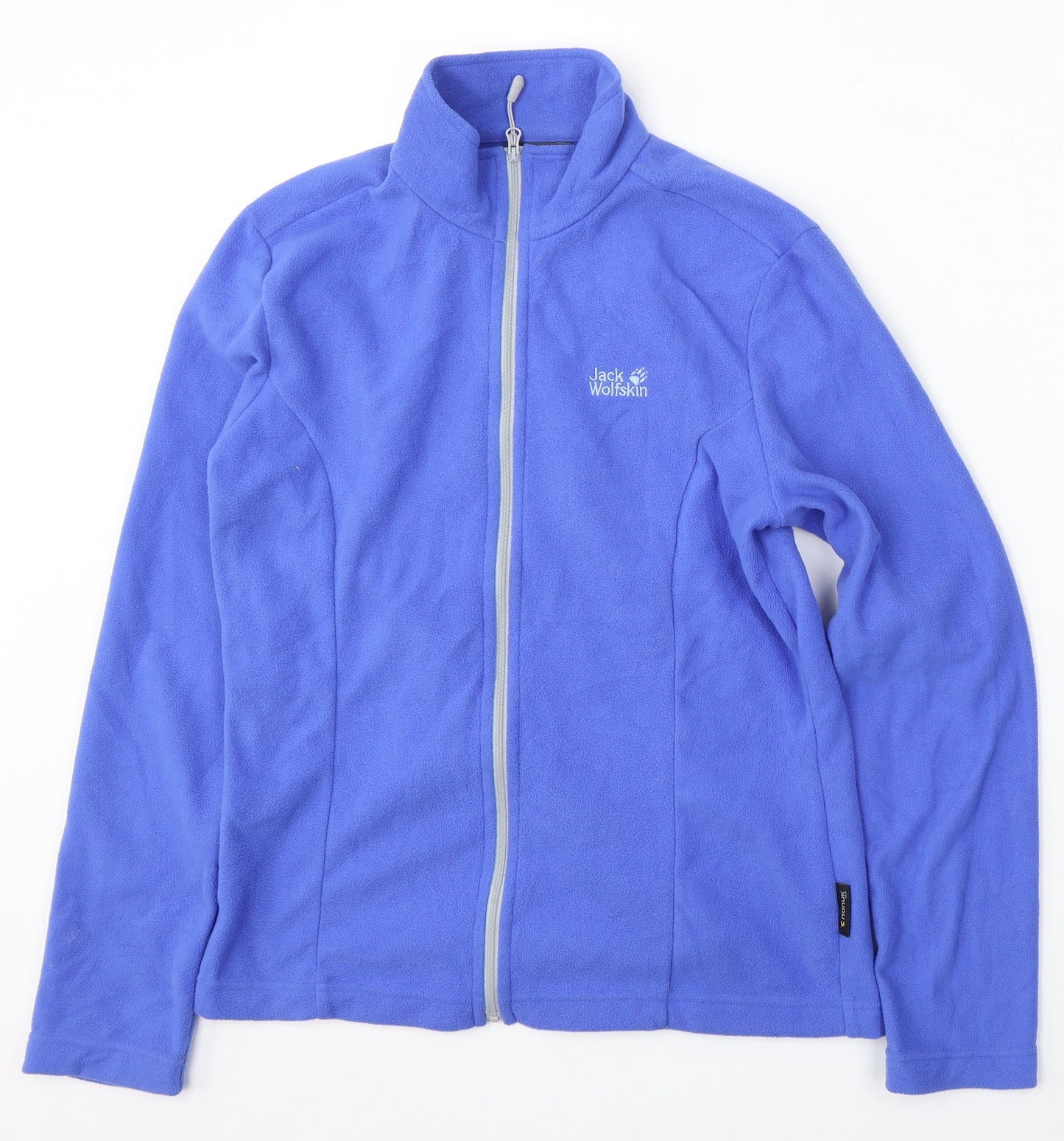 Jack Wolfskin Womens Blue Polyester Full Zip Sweatshirt Size M Zip