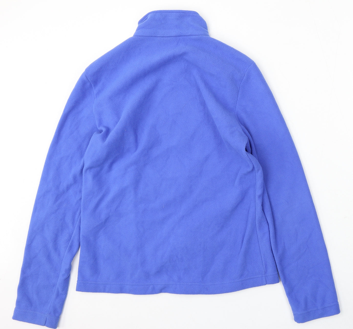 Jack Wolfskin Womens Blue Polyester Full Zip Sweatshirt Size M Zip