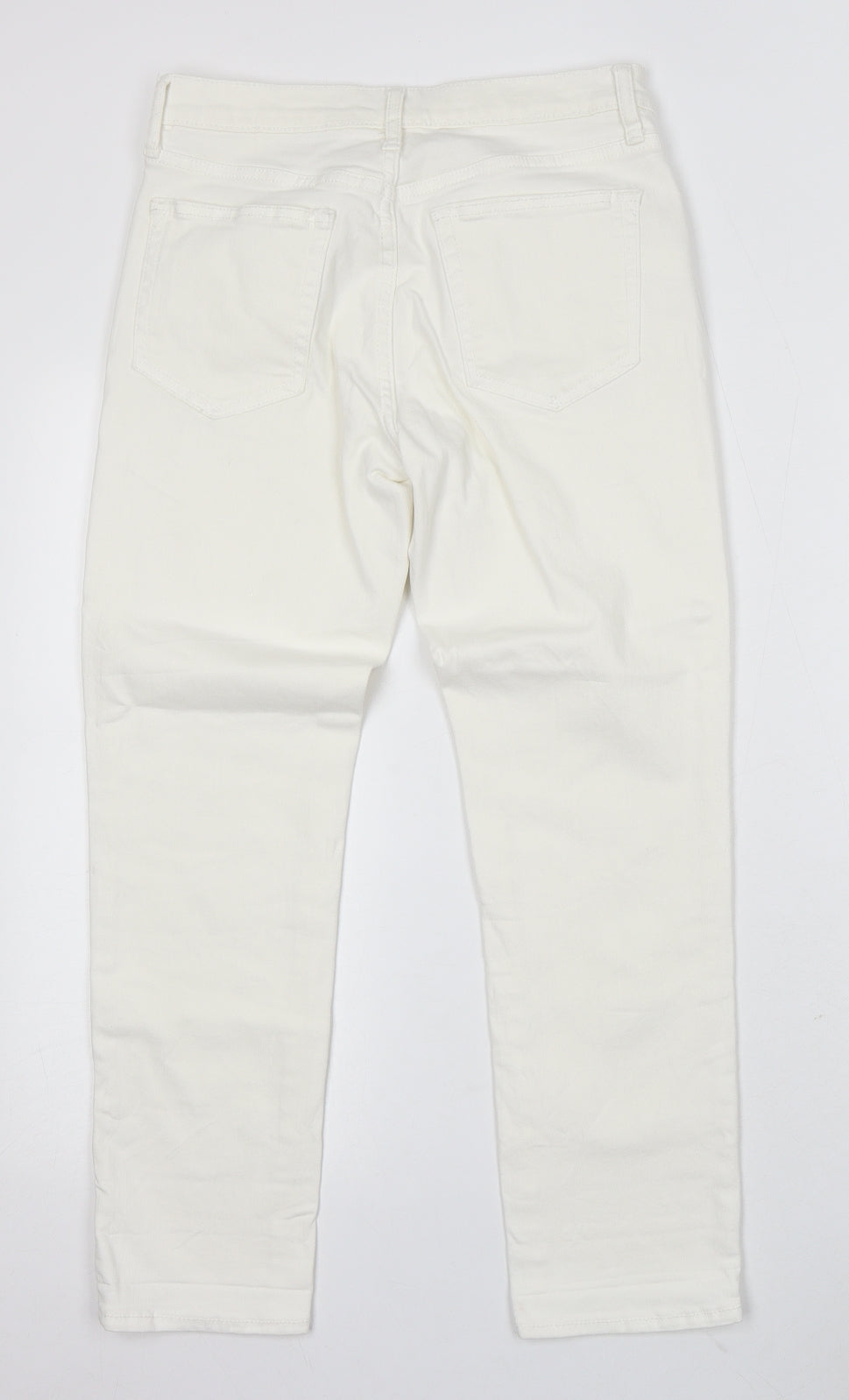 Gap Womens White Cotton Straight Jeans Size 26 L26 in Regular
