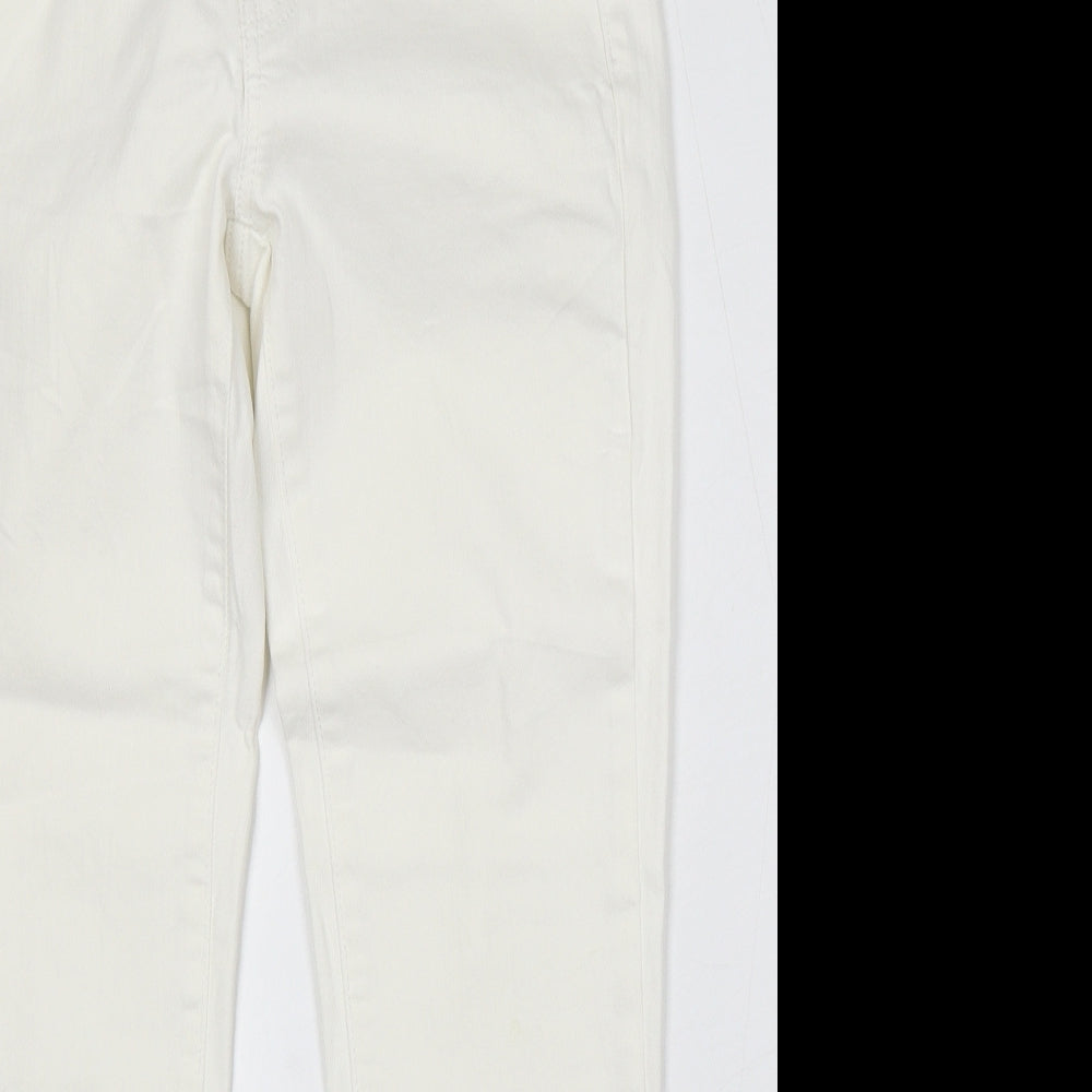 Gap Womens White Cotton Straight Jeans Size 26 L26 in Regular
