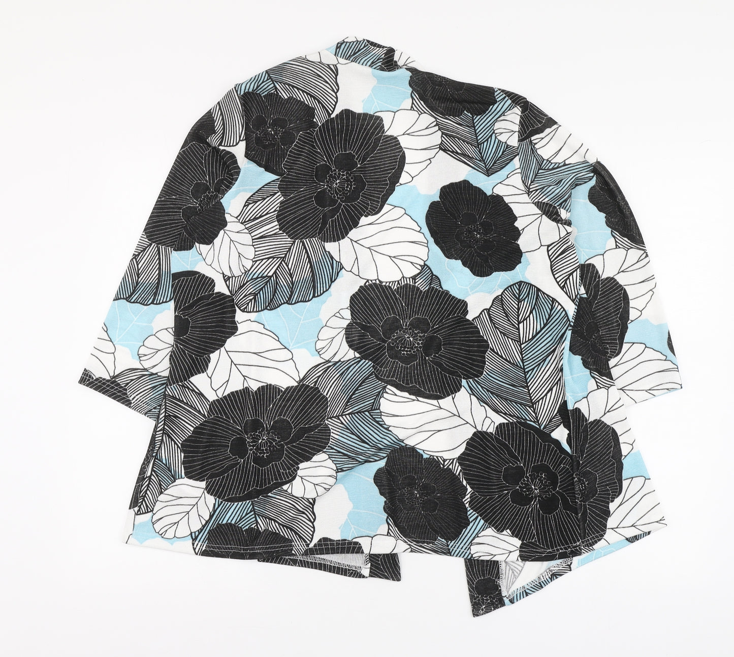 Julipa Womens Multicoloured Floral Polyester Basic Blouse Size 18 V-Neck - Blazer