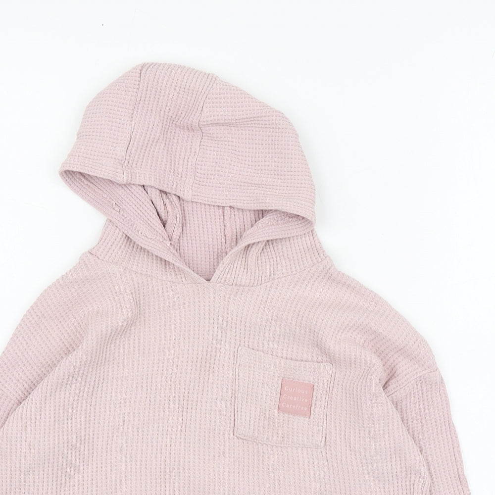 George Girls Pink Cotton Pullover Sweatshirt Size 2-3 Years