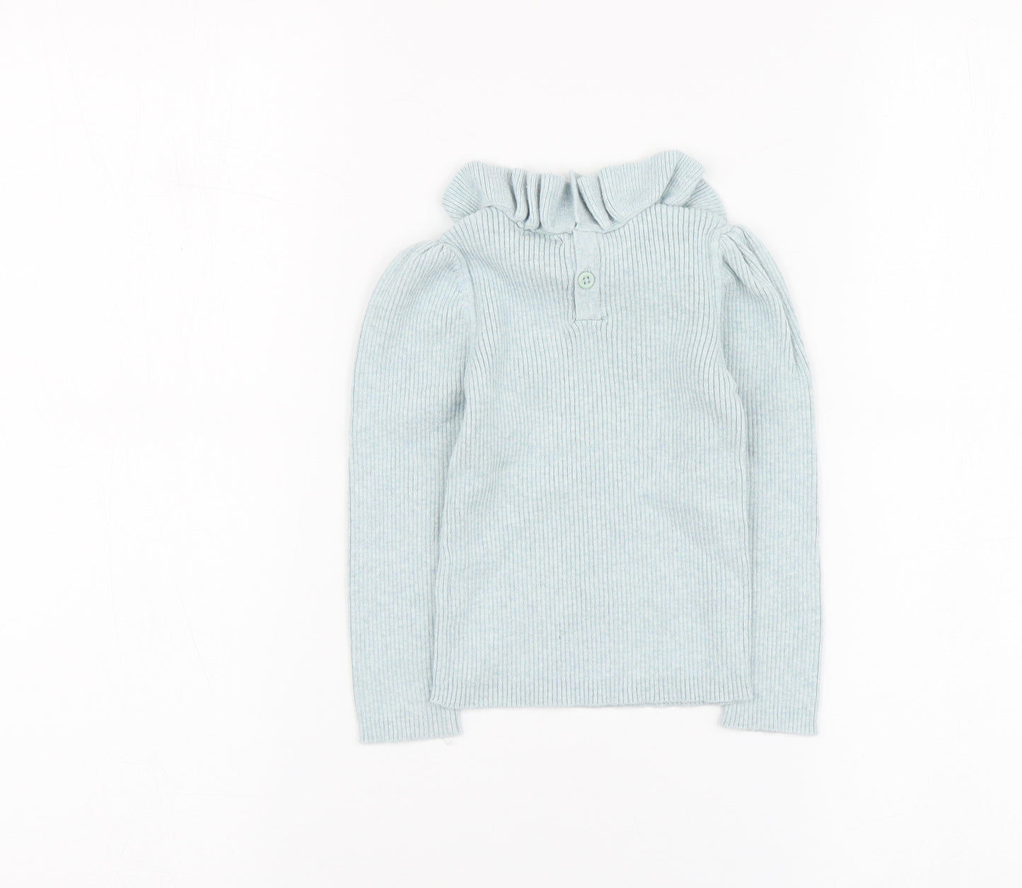 NEXT Girls Blue Cotton Pullover Jumper Size 12-18 Months