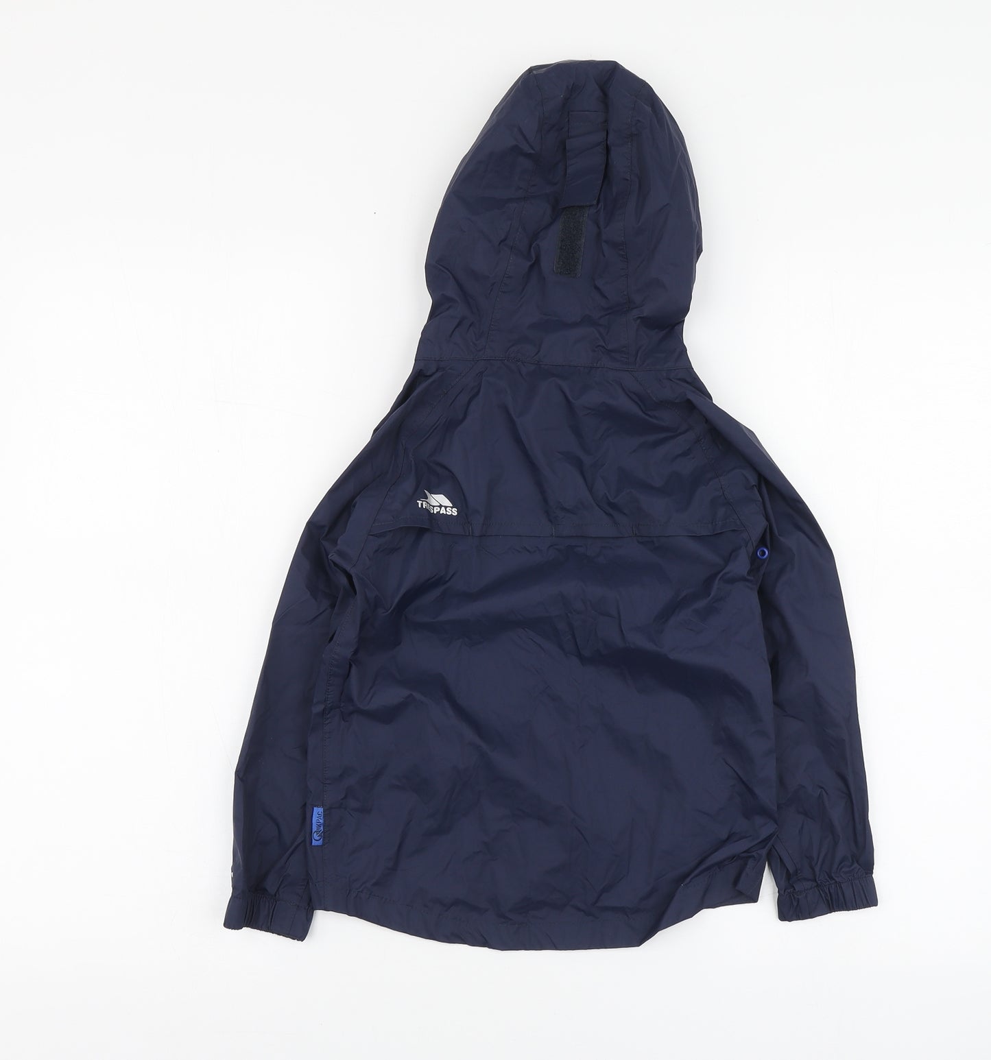 Trespass Boys Blue Rain Coat Jacket Size 3-4 Years