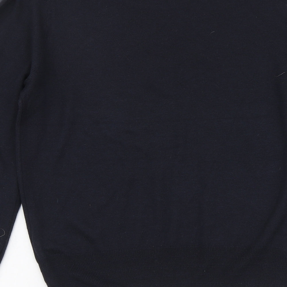 NEXT Womens Blue Round Neck Polyester Pullover Jumper Size M