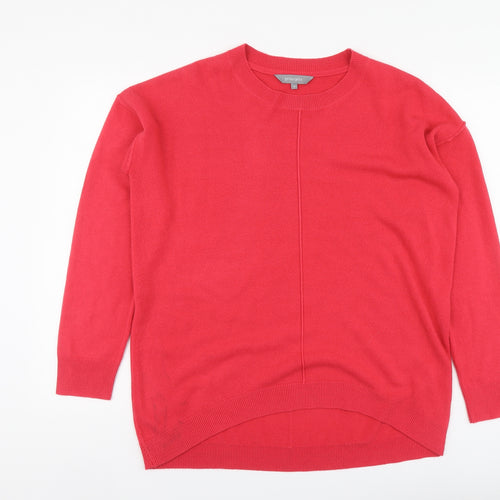 Principles Womens Pink Round Neck Acrylic Pullover Jumper Size 12