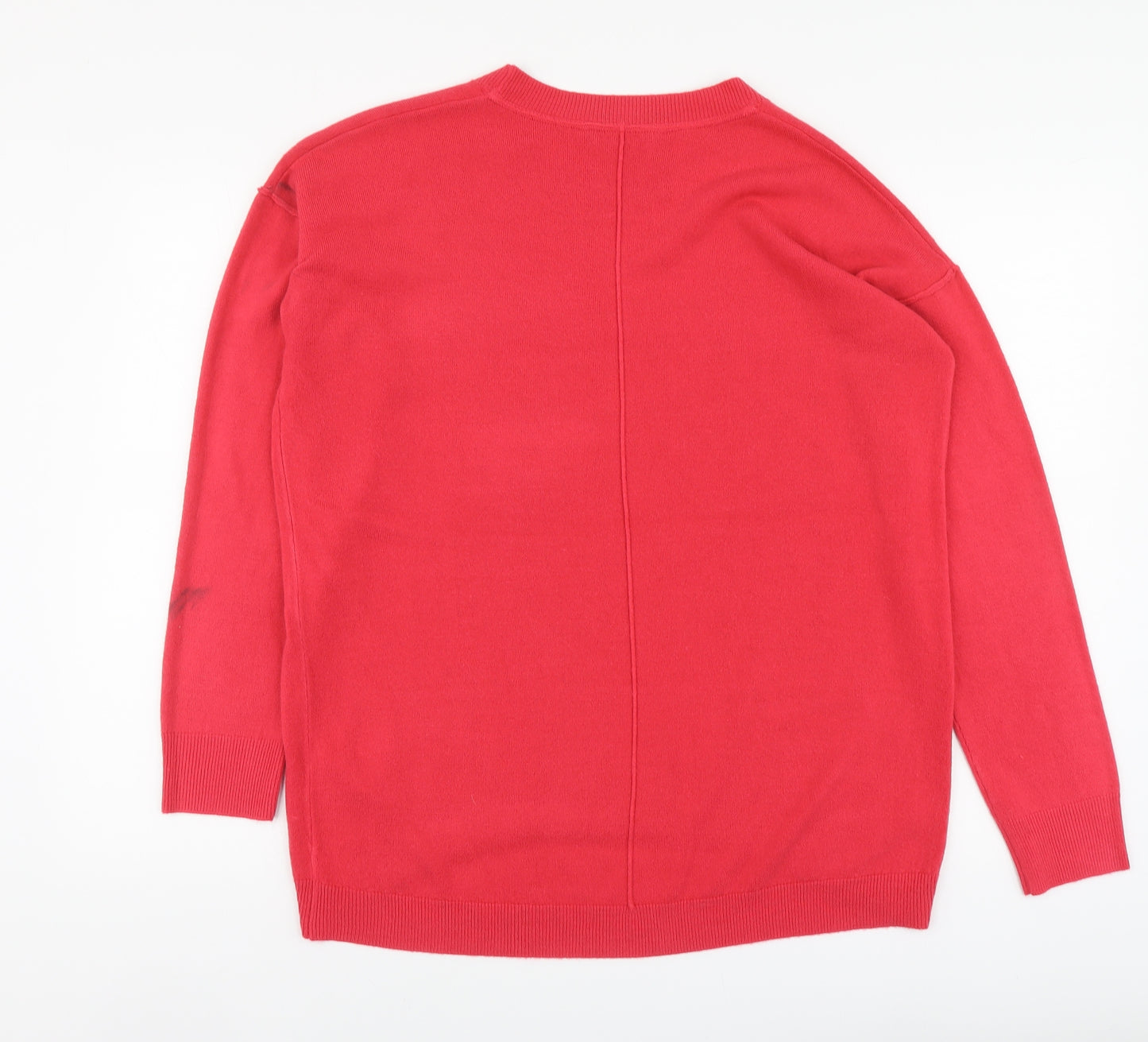 Principles Womens Pink Round Neck Acrylic Pullover Jumper Size 12
