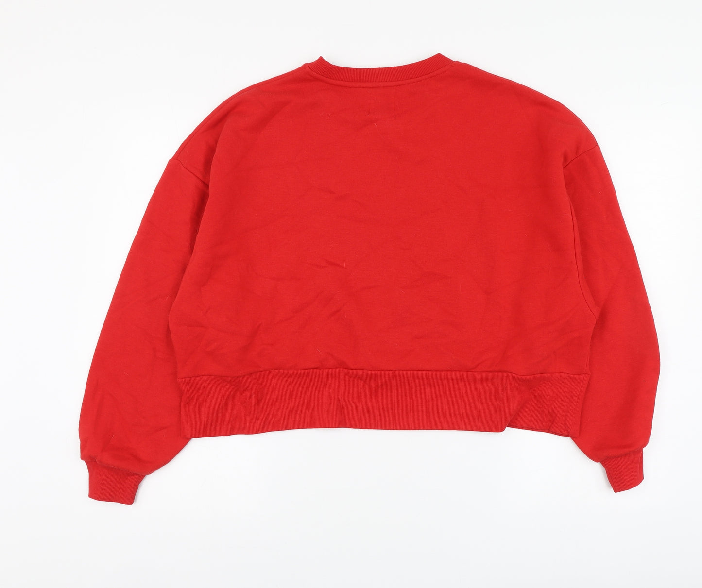 Disney Womens Red Cotton Pullover Hoodie Size XS