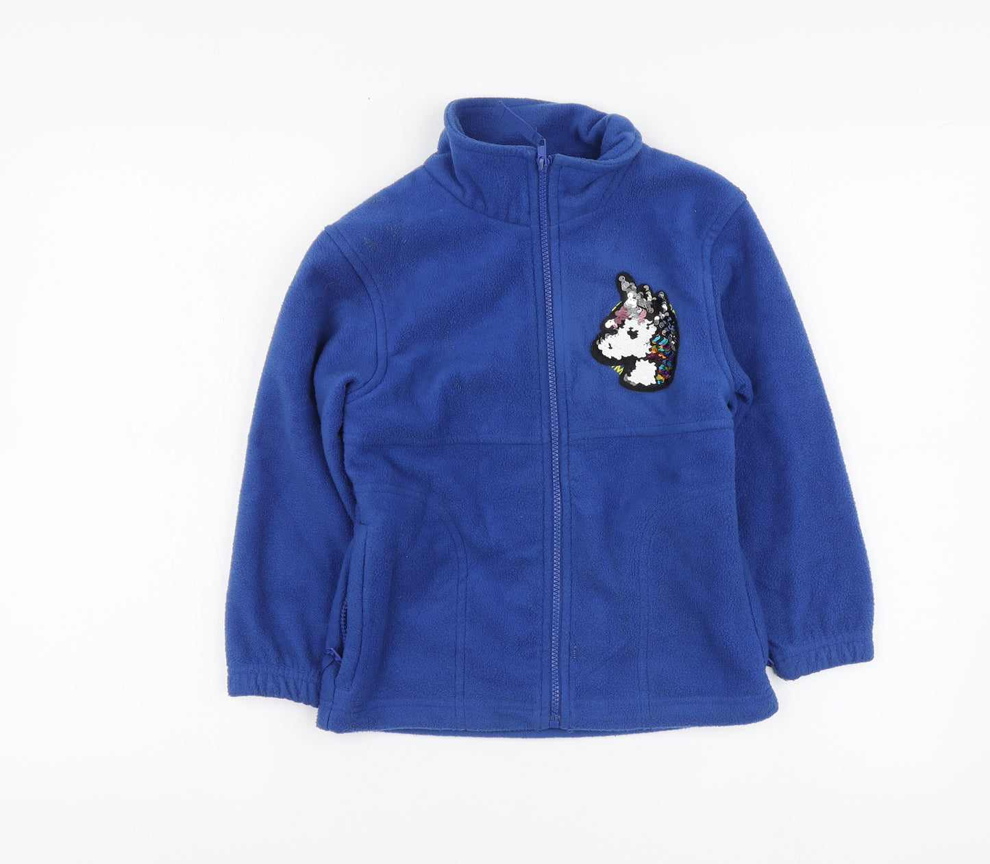 Banner Girls Blue Polyester Full Zip Hoodie Size 5-6 Years