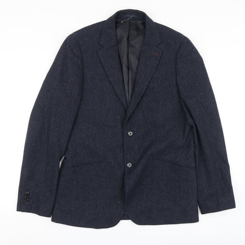 Debenhams Mens Blue Polyester Jacket Suit Jacket Size M