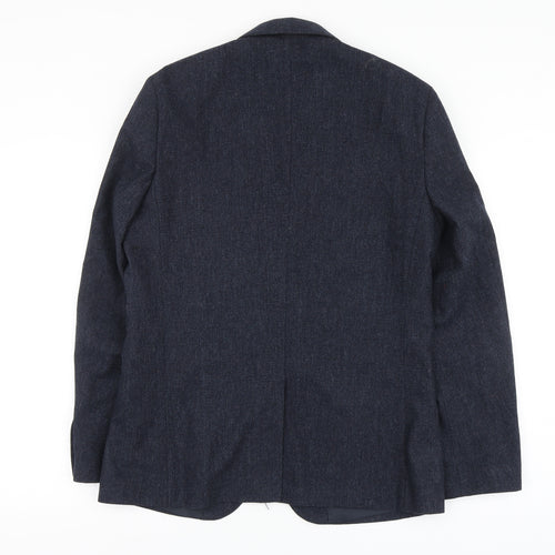 Debenhams Mens Blue Polyester Jacket Suit Jacket Size M