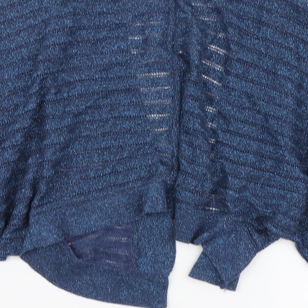 Oasis Womens Blue V-Neck Acrylic Cardigan Jumper Size 12