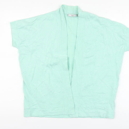 Isle Womens Green V-Neck Viscose Cardigan Jumper Size XL