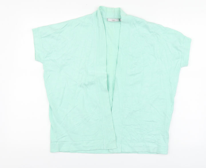 Isle Womens Green V-Neck Viscose Cardigan Jumper Size XL
