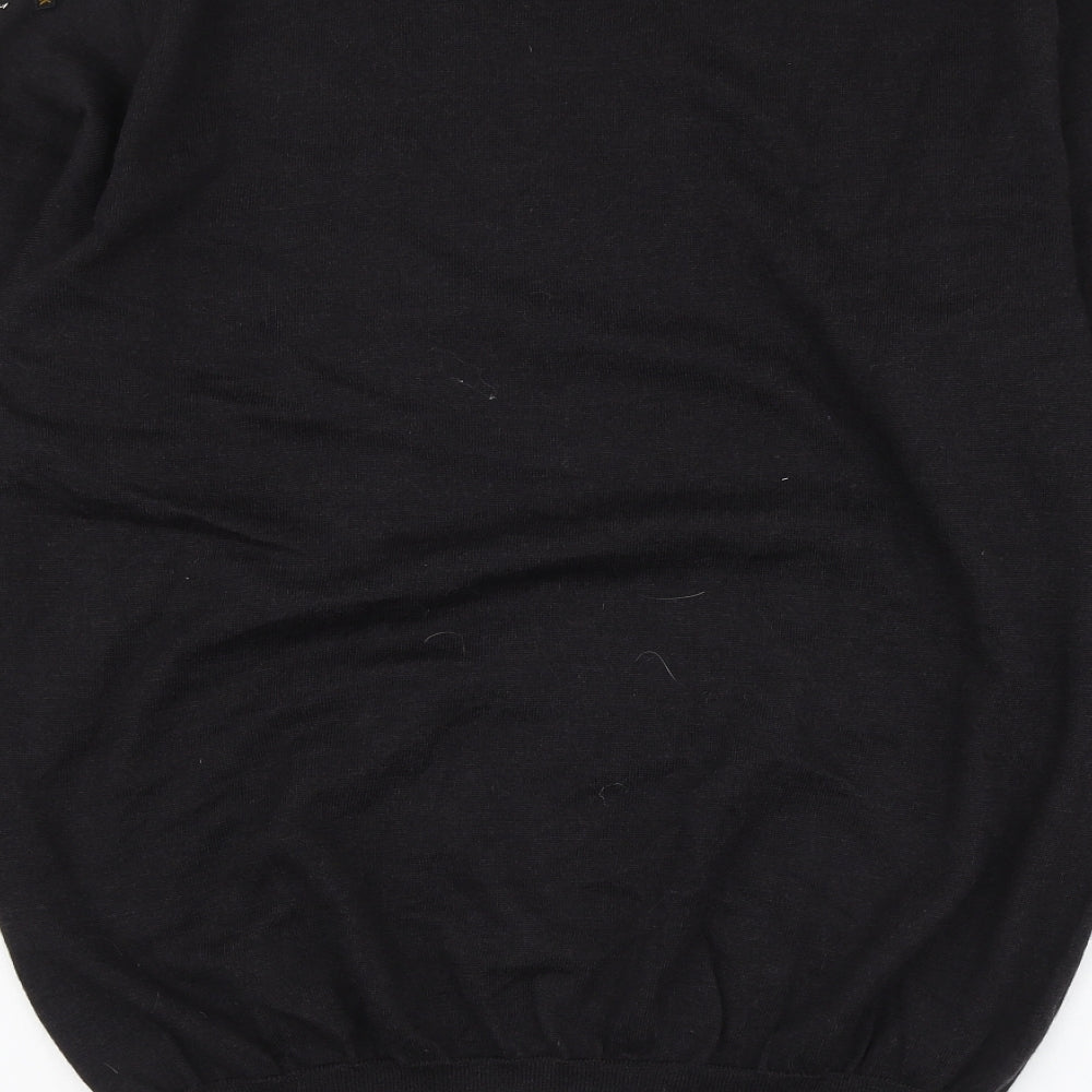 Paul & Shark Mens Brown Round Neck Wool Henley Jumper Size 2XL