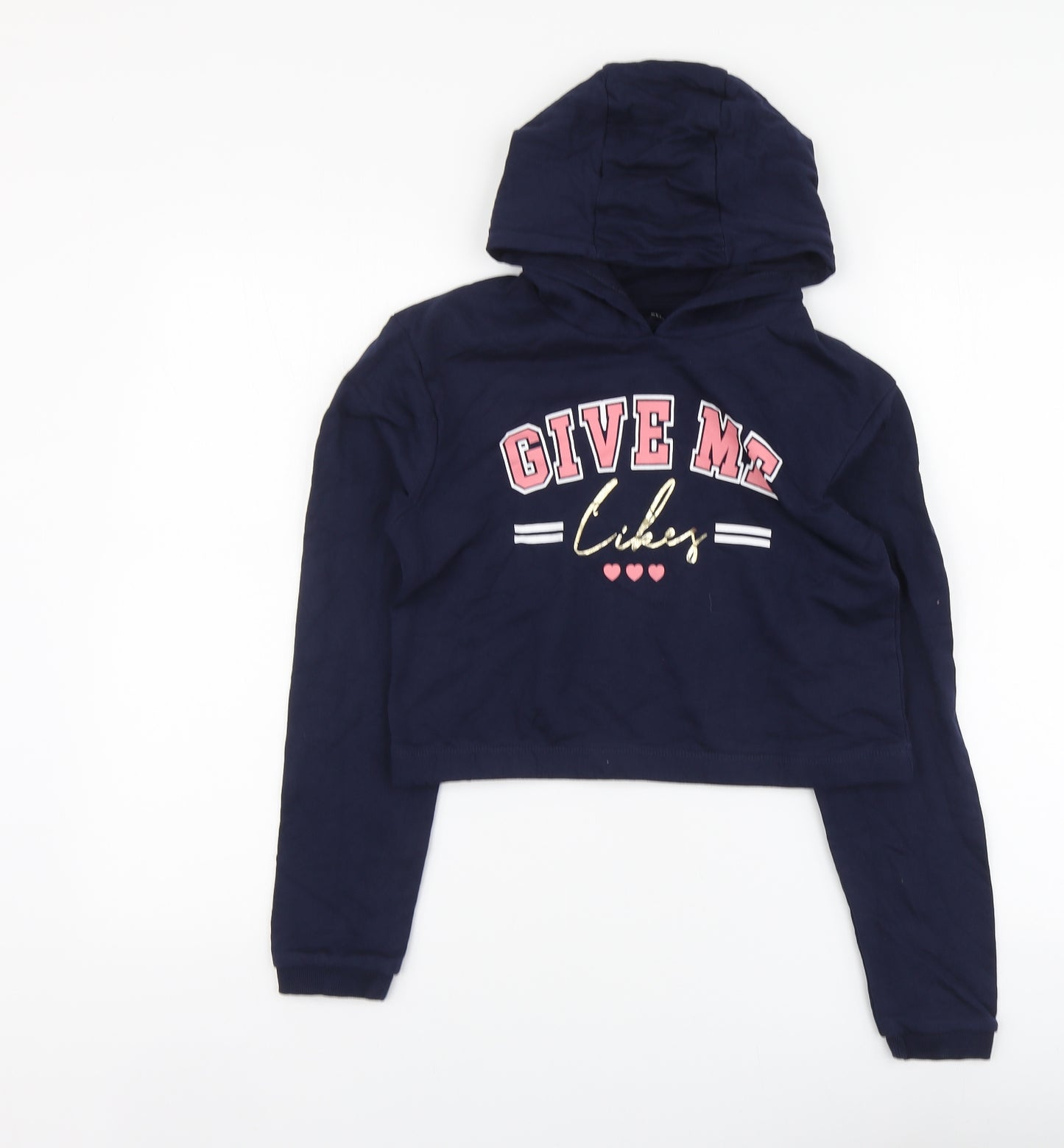 Studio Girls Blue Cotton Pullover Sweatshirt Size 14-15 Years