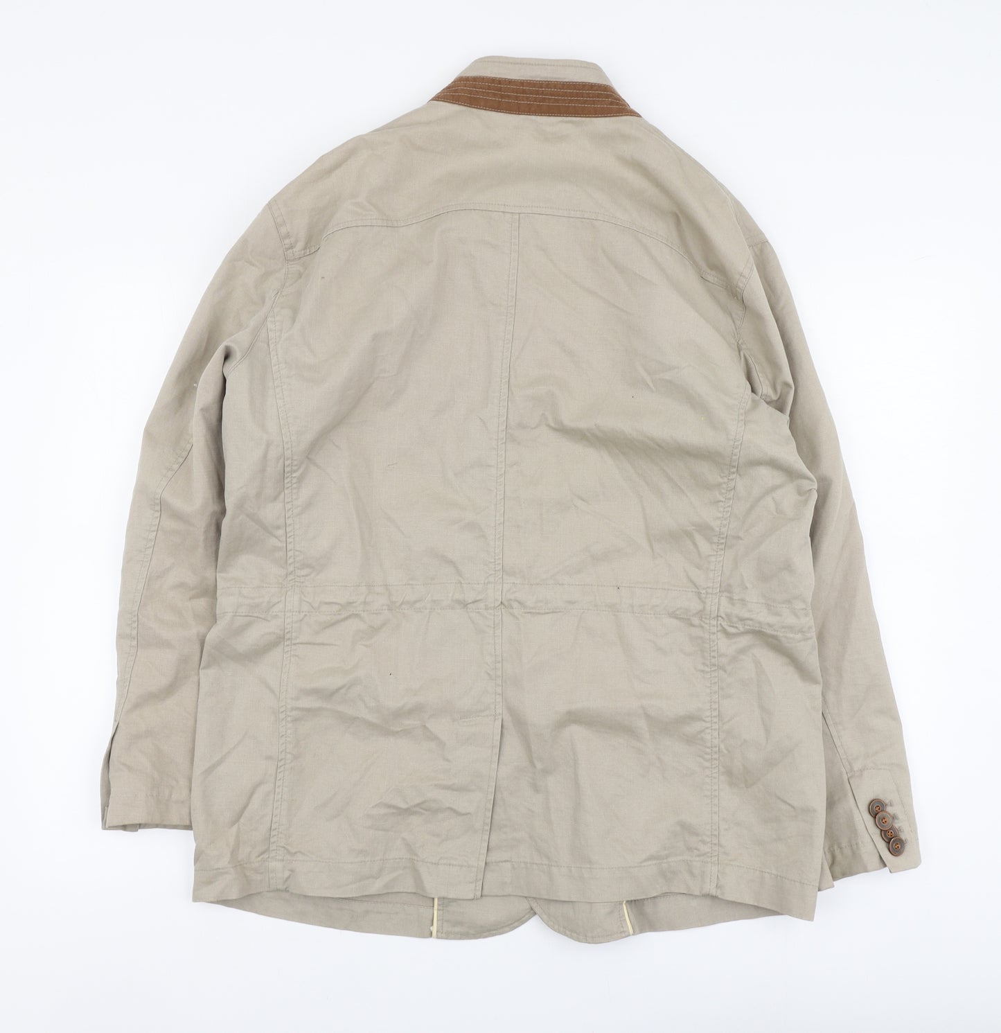 Brook Taverner Mens Beige Jacket Size L