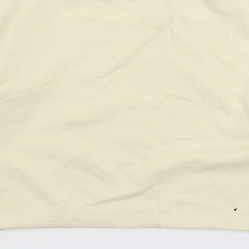 H&M Girls White Cotton Pullover Sweatshirt Size 9-10 Years Pullover