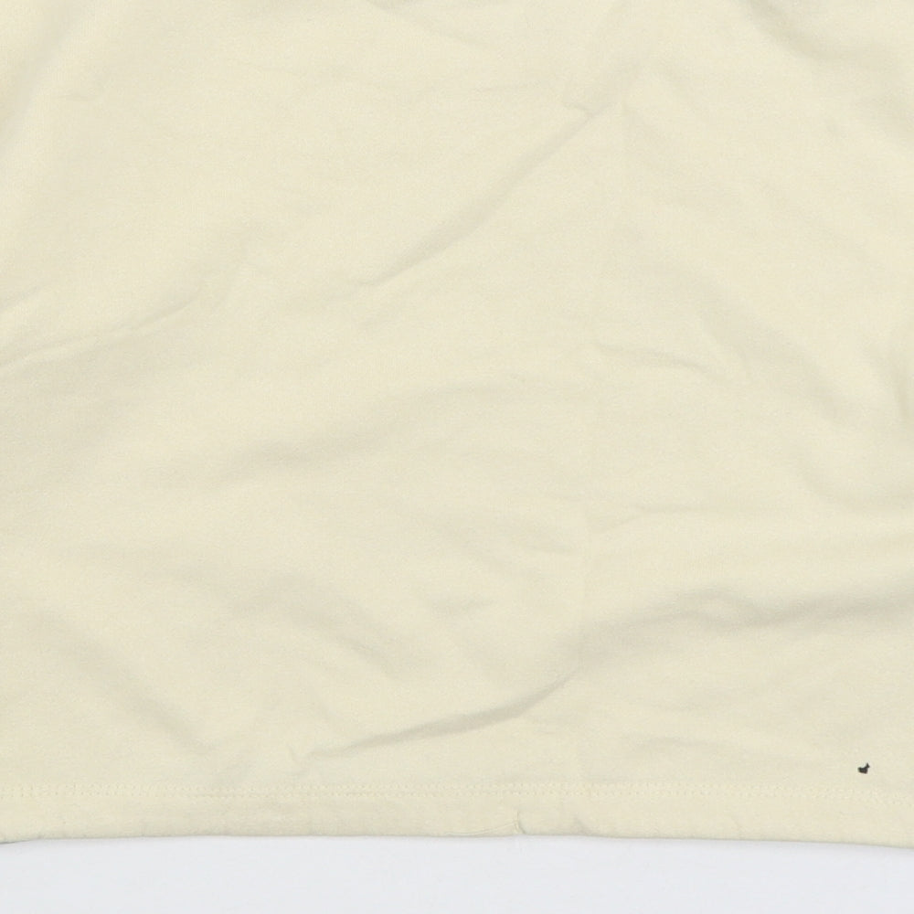 H&M Girls White Cotton Pullover Sweatshirt Size 9-10 Years Pullover