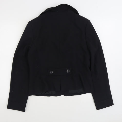 Laura Brook Womens Black Jacket Blazer Size M Button