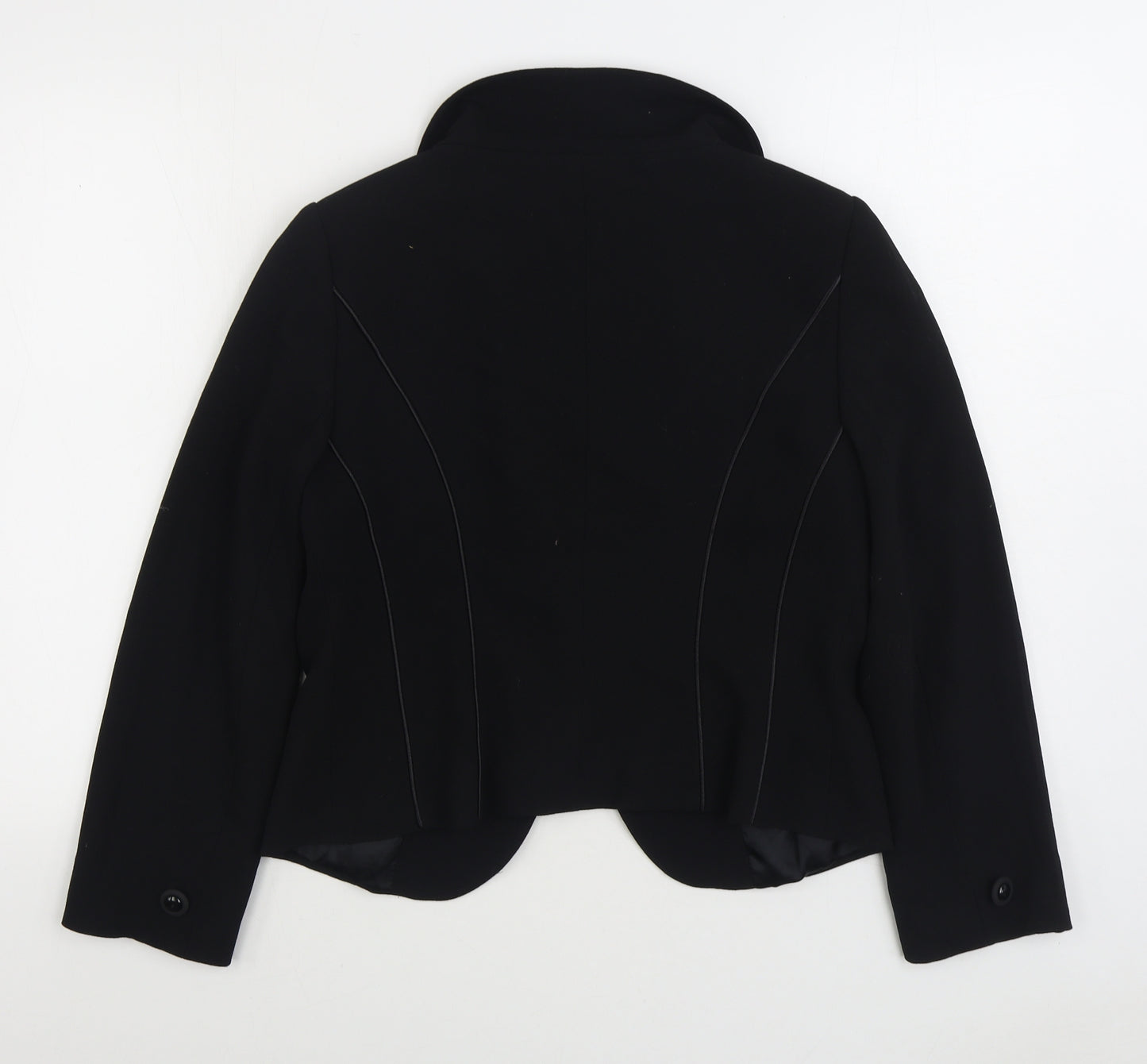 Hobbs Womens Black Jacket Blazer Size M Button